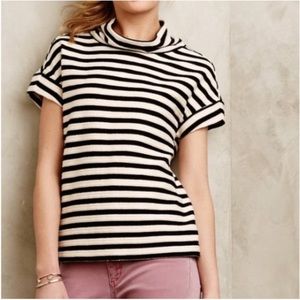 Anthropologie Short Sleeve Striped Top
